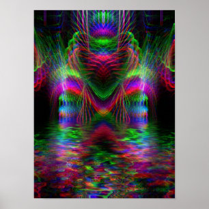 Rainbow Kärlek Heart Poster