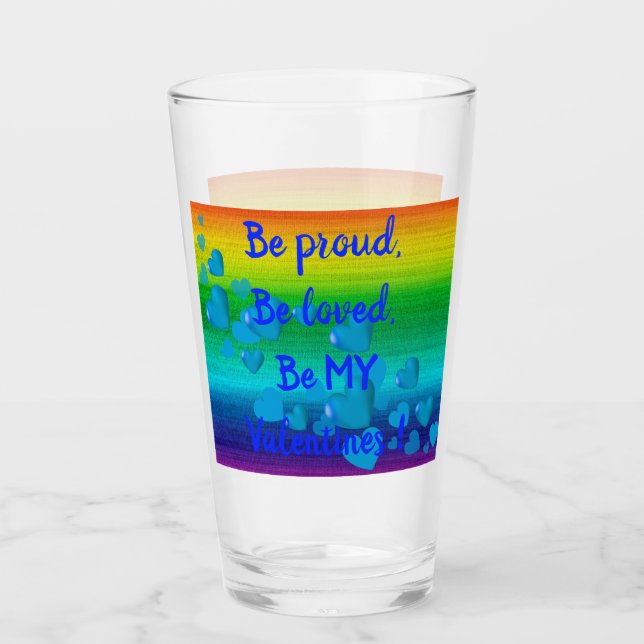 Rainbow Kärlek Man Glaskopp (Framsida)
