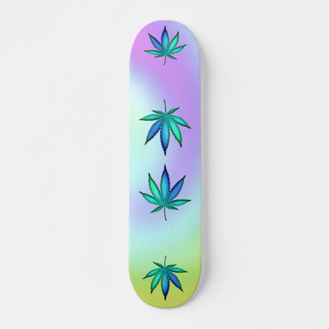 Rainbow Kärlek Mini Skateboard Bräda 18,5 Cm (Framsida)