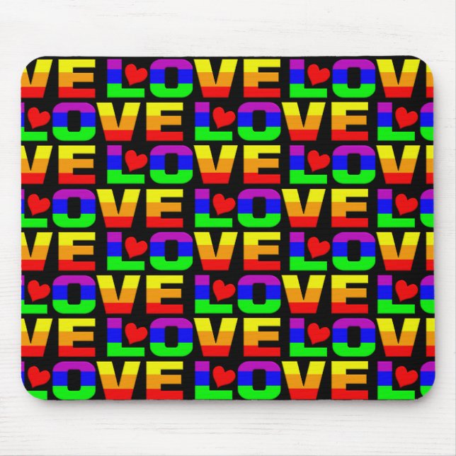 Rainbow Kärlek mousepad Musmatta (Framsidan)
