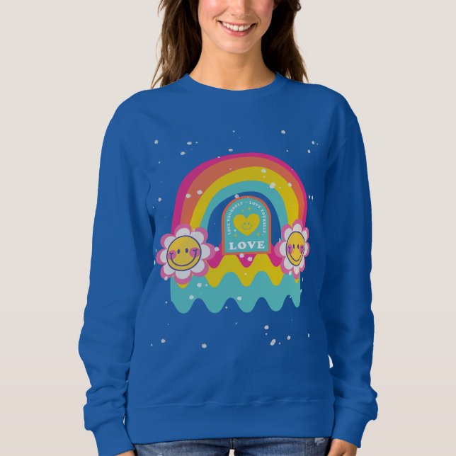 Rainbow Kärlek själv T-Shirt (Framsida)