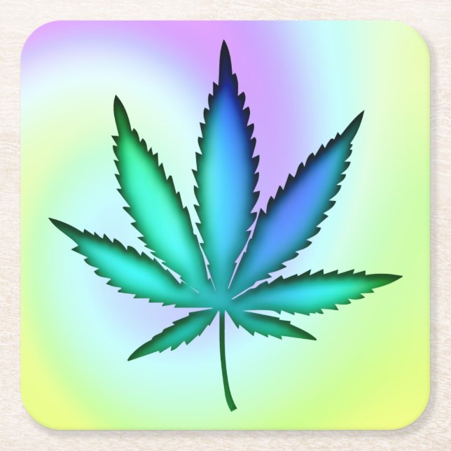 Rainbow Kärlek Underlägg Papper Kvadrat (Framsidan)