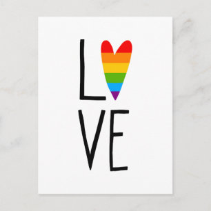 Rainbow Kärlek Vykort