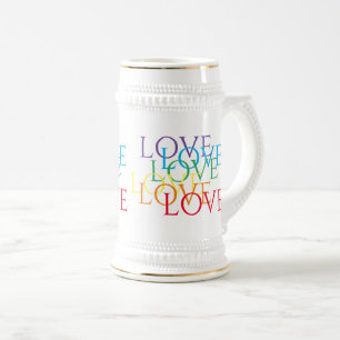 RAINBOW KÄRLEK White & Guld Stein Sejdel