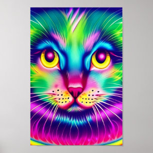 Rainbow Kattunge Poster