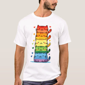 Rainbow Kattunge Pride T Shirt