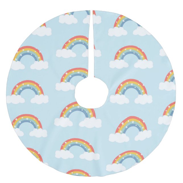 Rainbow Kids jul Stock Julgransmatta Borstad Polyester (Framsidan)