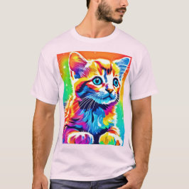 Rainbow Kitten Dreams T Shirt
