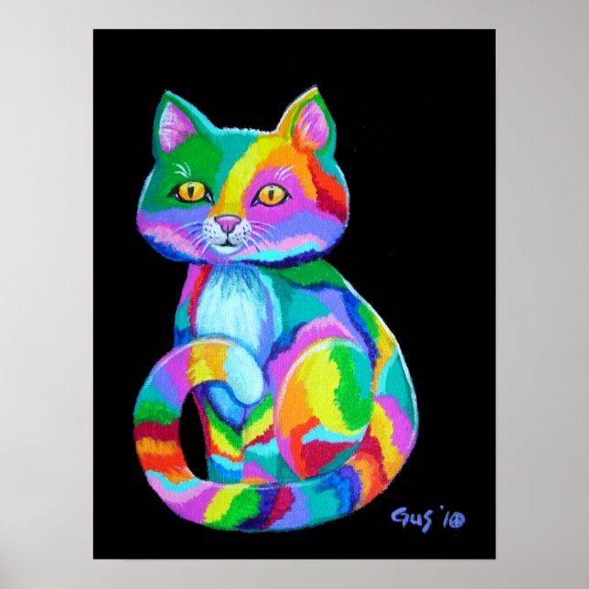 Rainbow Kitten Poster (Framsidan)