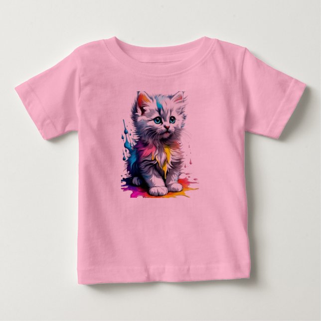Rainbow Kitten T-Shirt (Framsida)