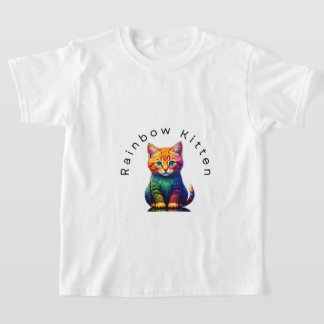 Rainbow Kitten T Shirt