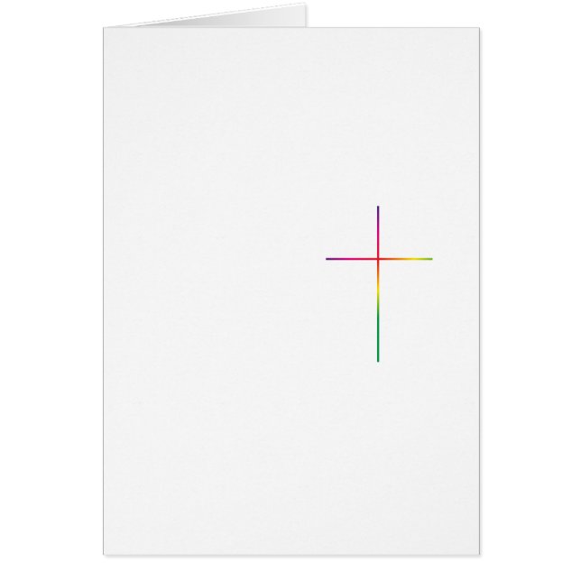 Rainbow kor hälsningskort (Framsidan)