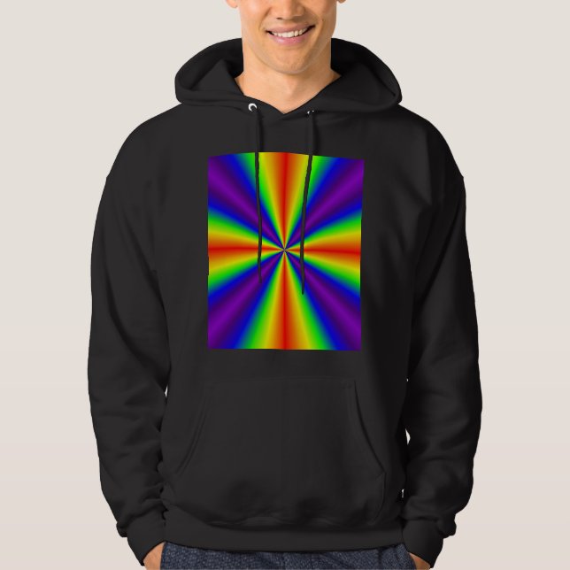 Rainbow Kor Pullover Hoodie (Framsida)