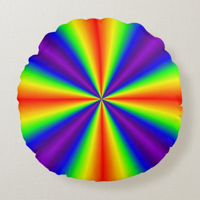 Rainbow Kor Rund Kudde (Framsidan)