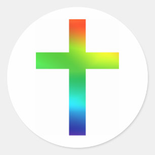Rainbow Kor Runt Klistermärke