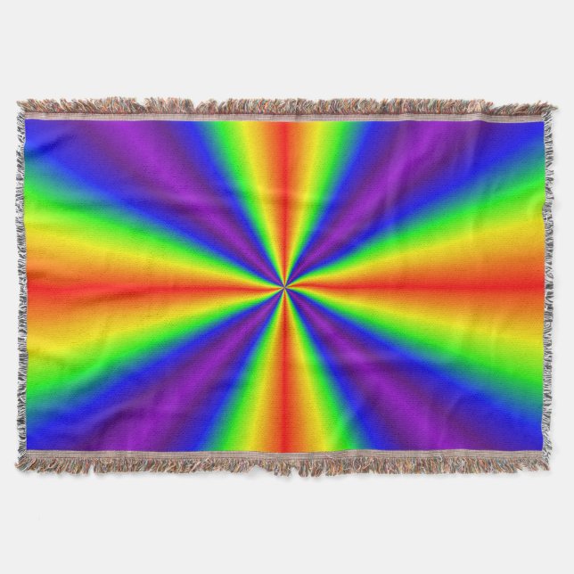 Rainbow Kor Throw Blanket Filt (Framsidan)