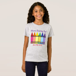 Rainbow Kritor Artist Art Child's Födelsedagsfest T Shirt