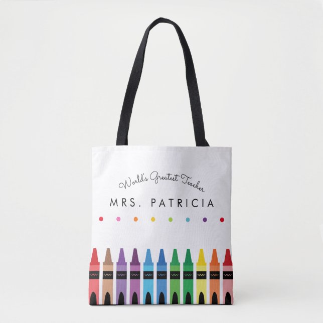 Rainbow Kritor Kindergarten Teacher Gift Tygkasse (Framsida)