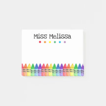 Rainbow Kritor Preschool Teacher Sticky Notes