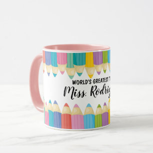 Rainbow Kritor Worlds Greatest Teacher Coffee Mugg