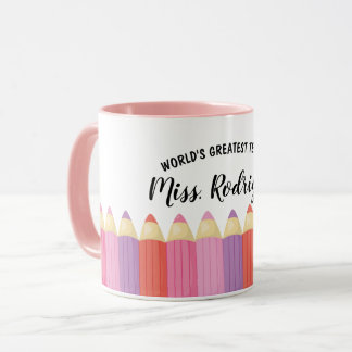 Rainbow Kritor Worlds Greatest Teacher Coffee Mugg