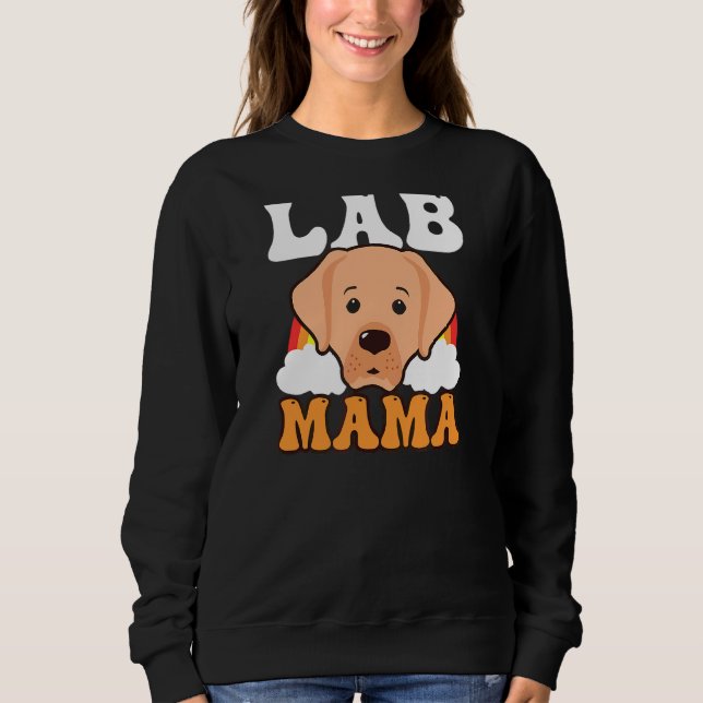 Rainbow Lab Mamma Lab Mamma T Shirt (Framsida)