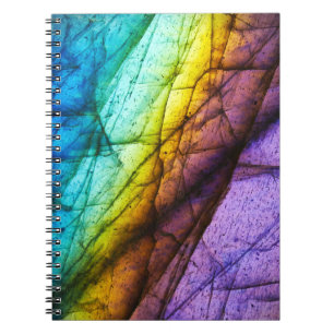 Rainbow Labradorite Crystal Gemstone Kärlek Journa Anteckningsbok