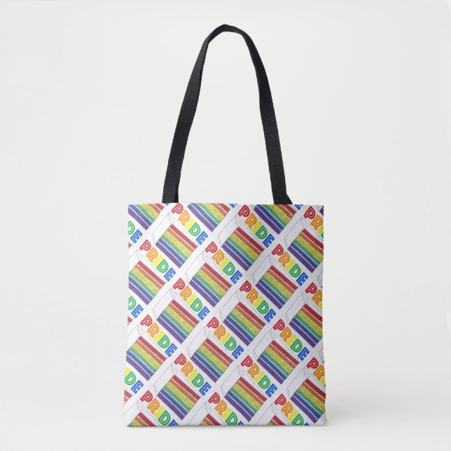 Rainbow Lagrar Cake Segce Lgbt Gay pride Tote Tygkasse (Framsida)