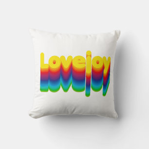 Rainbow Lagrar Lovejoy Namn-etikett Kudde