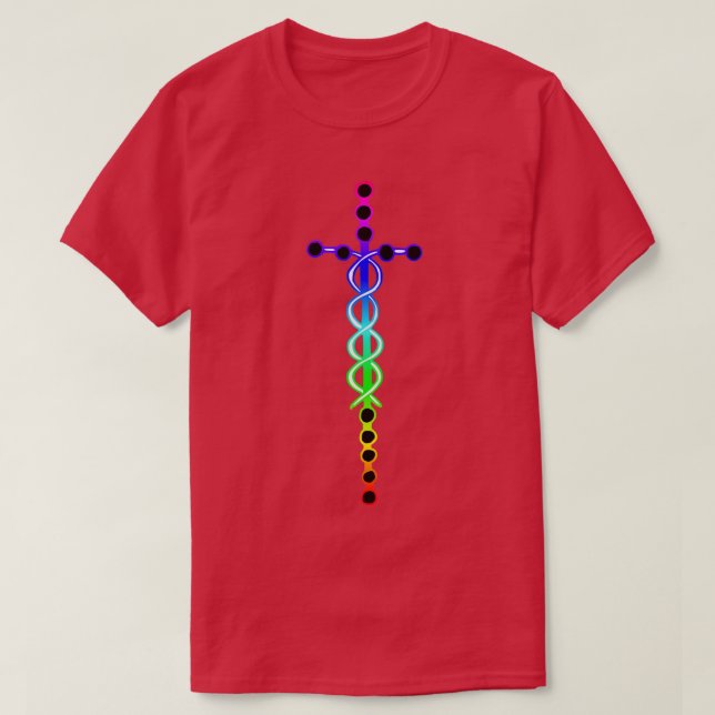 Rainbow Laminin Cross T Shirt (Design framsida)