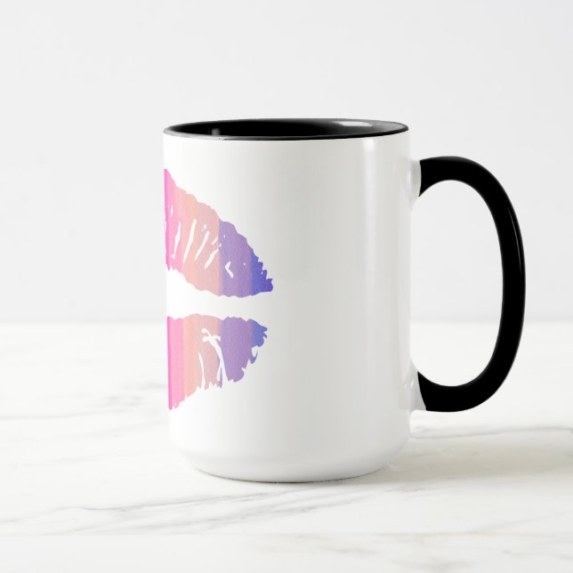 Rainbow Läppar #2 Mugg (Höger)
