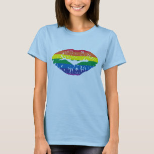 Rainbow Läppar T Shirt