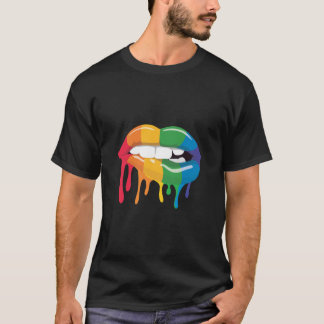 Rainbow Läppar T Shirt