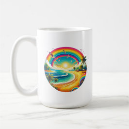 Rainbow Large Classic Ceramic Kaffemugg