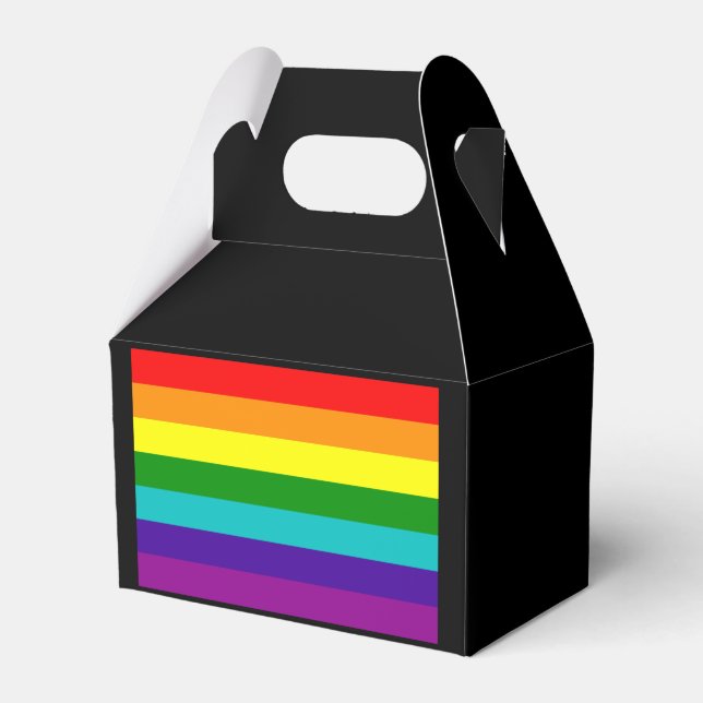 RAINBOW LARGE GIFT BAG PRESENTASKAR (Framsidan Sidan)