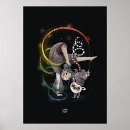 RAINBOW LEMUR av Alexandra Dikaia Poster
