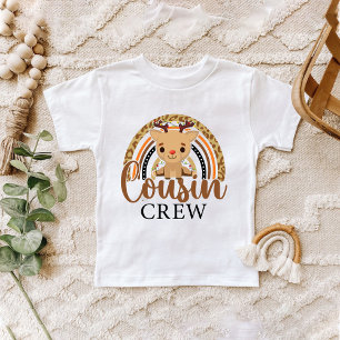 Rainbow Leopard jul Cousin Cute Reindeer T Shirt