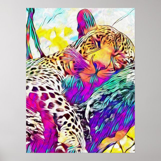 Rainbow leopard Poster (Framsidan)