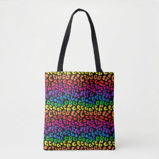 Rainbow Leopard Print Tygkasse