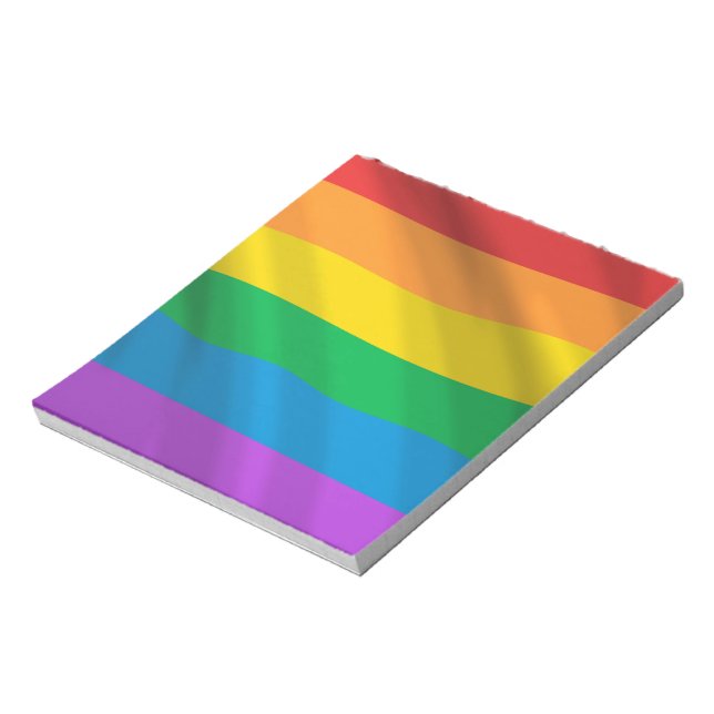 Rainbow LGBT flagga Anteckningsblock (Roterad)