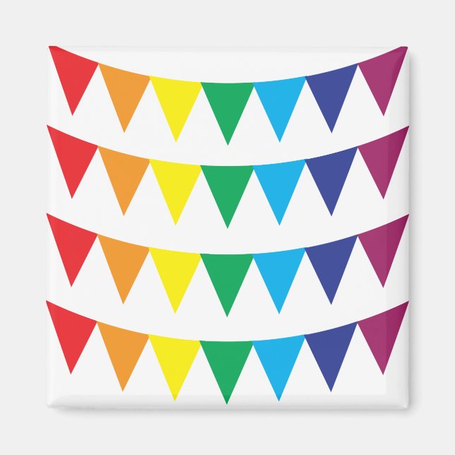 Rainbow LGBT flagga magnet (Framsidan)