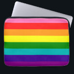 Rainbow LGBT gay flagga Electronics Bag Laptop Fodral<br><div class="desc">Rainbow LGBT gay flagga Electronics Bag</div>