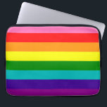 Rainbow LGBT gay flagga Electronics Bag Laptop Fodral<br><div class="desc">Rainbow LGBT gay flagga Electronics Bag</div>