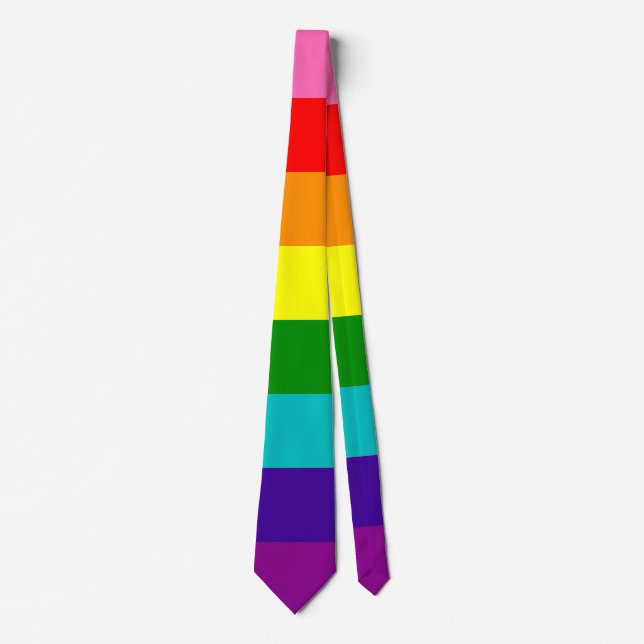Rainbow LGBT gay flagga Neck Tie Slips (Framsida)