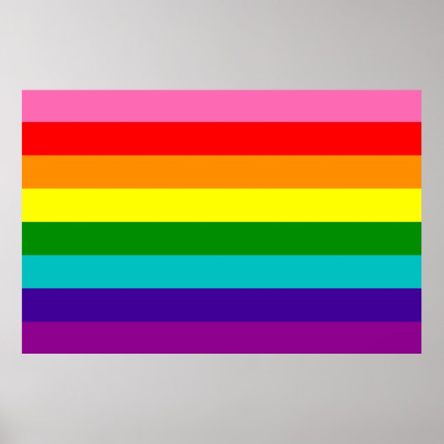 Rainbow LGBT gay flagga Poster (Framsidan)
