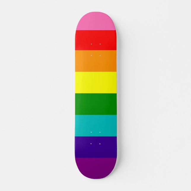 Rainbow LGBT gay flagga Skateboard (Framsida)