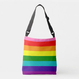 Rainbow LGBT gay flagga Tote Axelväska