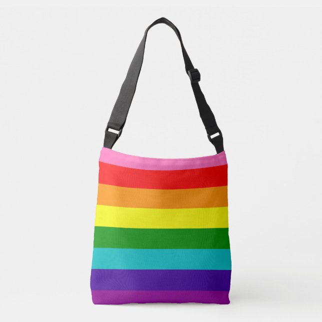 Rainbow LGBT gay flagga Tote Axelväska (Framsida)