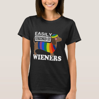 Rainbow LGBT Kärlek Weiners Hundar Kärlek Funny Ga T Shirt