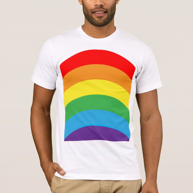 Rainbow LGBT Manar T Shirt (Framsida)